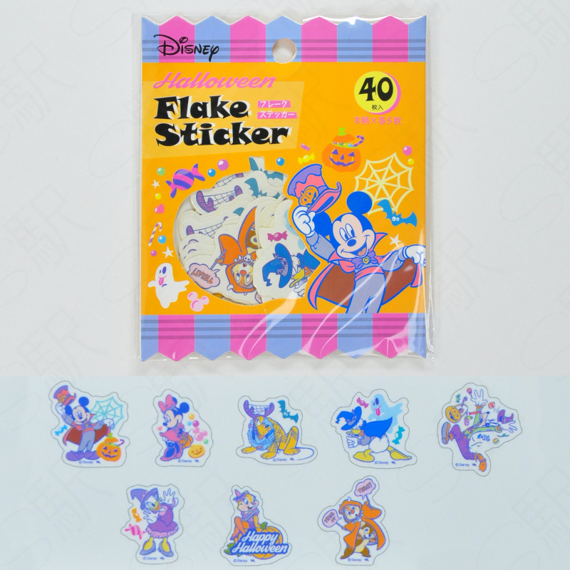 Motto Flake Sticker - Disney Characters Halloween